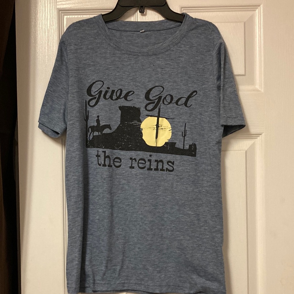 Blue Graphic T-Shirt Womens size small